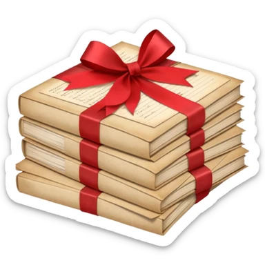 A beautifully arranged Stack of aged letters, tied with a red ribbon, envelopes, corespondence, aesthetic, red flower petals around, mails sticker