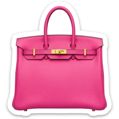 matte pink birkin hermes bag sticker