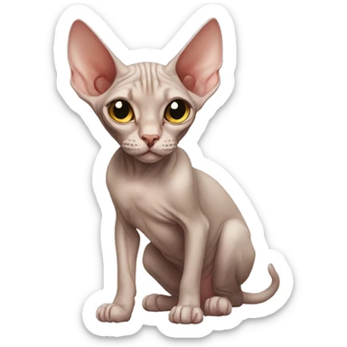 Sphynx cat sticker