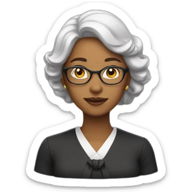 educated lady sticker