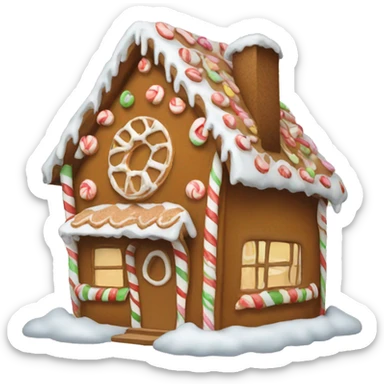 Gingerbread house sticker