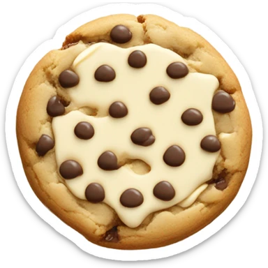White chocolate dark cookie  sticker