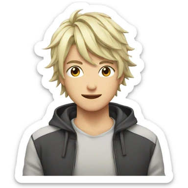 Anime with emoji sticker