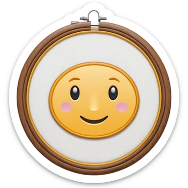 embroidery hoop sticker