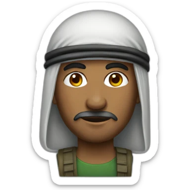 A Palestine man sticker