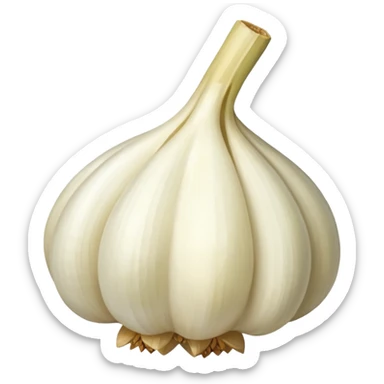 a clove of garlic sticker
