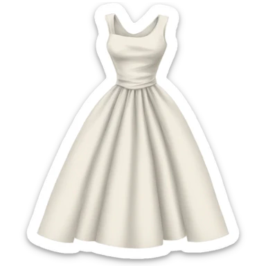 drawing of a dress on a paper sticker