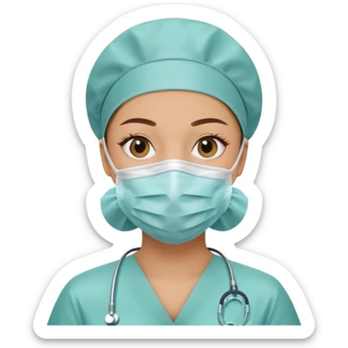 scrub nurse sticker