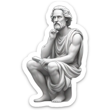 philosopher-statue sticker