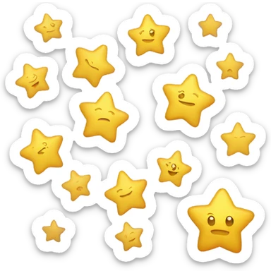 Star on a spring sticker