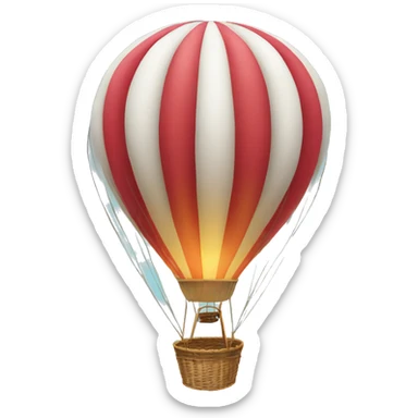hot-air balloon sticker
