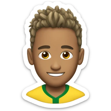 Neymar in football sticker