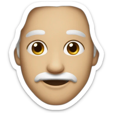 мужчина с черными волосами и бородой  sticker