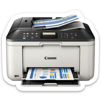 Canon pixma Printer white closed  sticker
