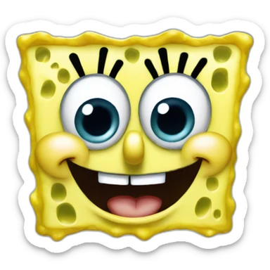 SpongeBob Squarepants Smile sticker