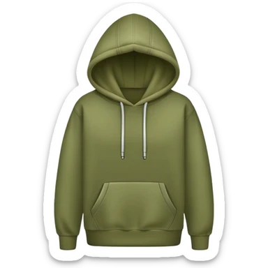 olive green hoodie sticker