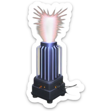 Nikola Tesla coil sticker