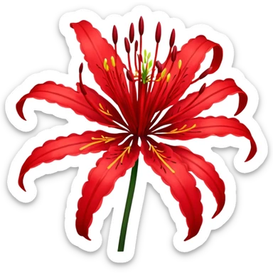Red spider lily from tokyo ghoul  sticker