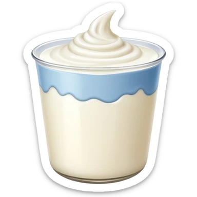 cup of yogurt sticker