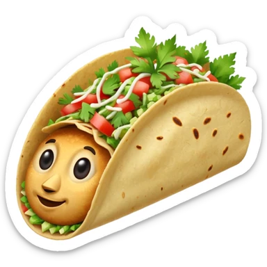 Fish taco sticker
