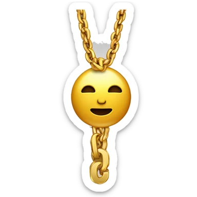 two quarters with a gold chain sticker