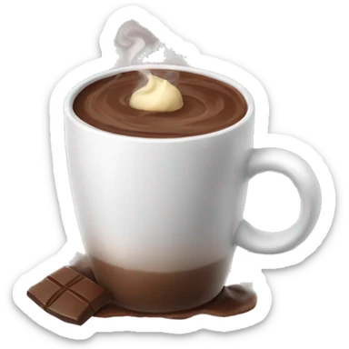 Hot choco sticker