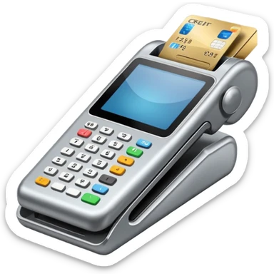 Máquina de passar cartão de crédito point 2025 sticker