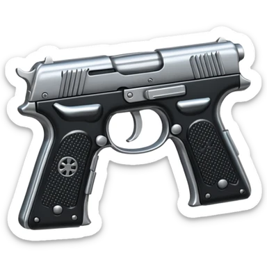 Double pistols crossed sticker