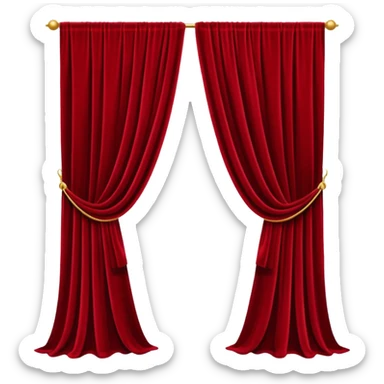 backdrop curtain sticker