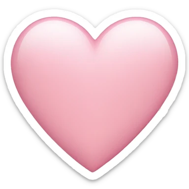 Light pink heart sticker