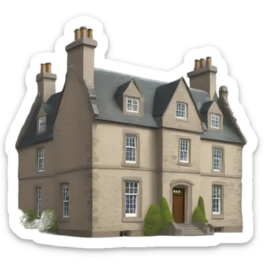 Scottish manor sticker