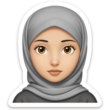 Girl prisoner in a hijab sticker