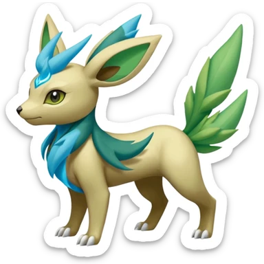 Manectric-Skiddo-Leafeon-Virizion-Zygarde-fusion-hybrid-creature  sticker