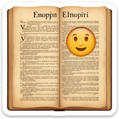 Dictionary page with definition sticker