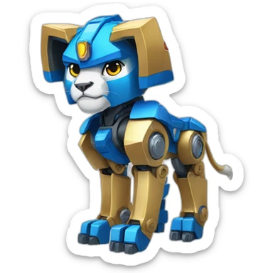 Voltron blue lion robo sticker