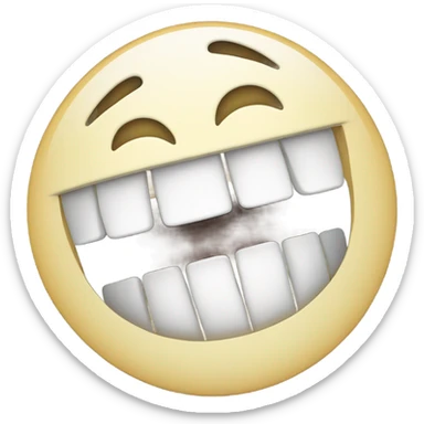gap tooth smiley face  sticker