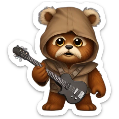 Ewok with music sticker