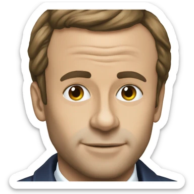 macron au congo sticker