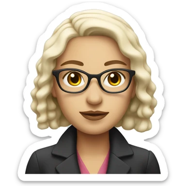 White Independent smart woman with rich style who swims and is a tutor with amazing grades that is obsessed with aritzia sticker