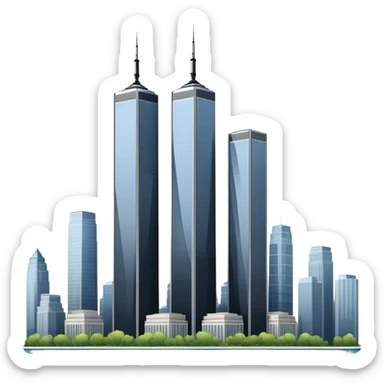 Twin Towers sticker