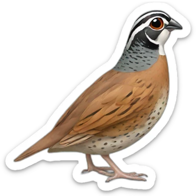 adult quail sticker