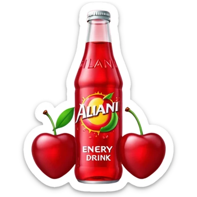 Alani energy drink new flavor  cherry pop sticker