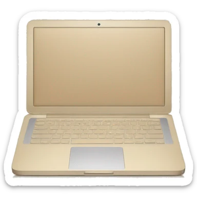 beige macbook sticker