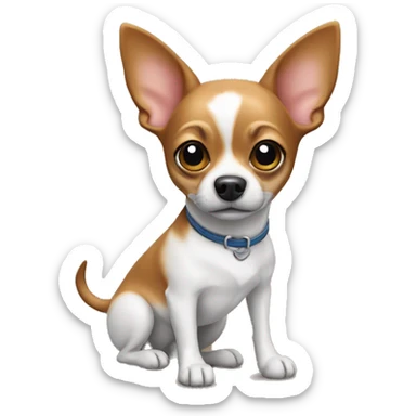 Chihuahua jack russel dog  sticker