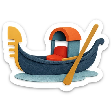 Venice gondola sticker