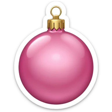 pink christmas ornament imperial style  sticker