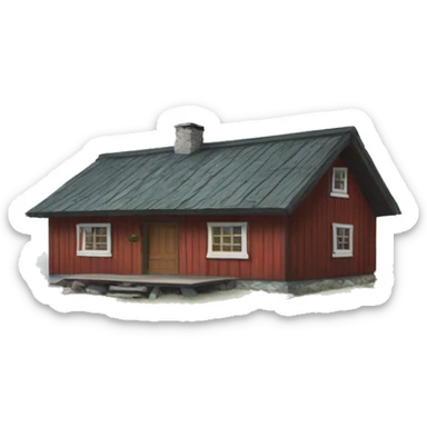 Norwegian Cabin sticker