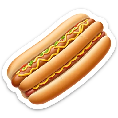 super bowl trophy hot dog sticker