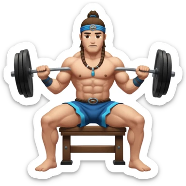 shaman bench press sticker