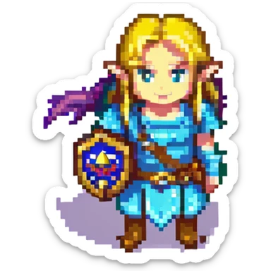 glide from zelda tears of tears kigdom sticker